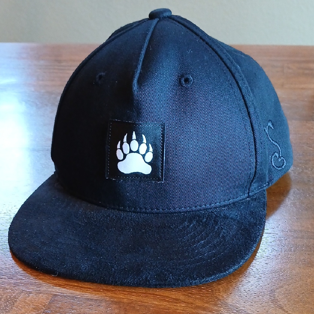 GrassRoots Black Paw Print Hat